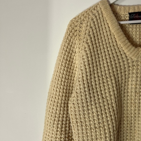 Vintage Wool Cream Knit Sweater - Picture 4 of 5